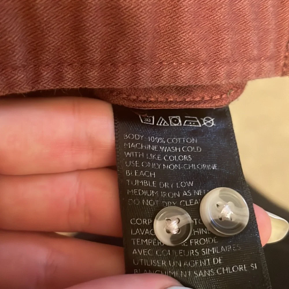 Urban Outfitters Rust Orange Long Sleeve Work Shirt. Size Medium Men’s. - Picture 4 of 4